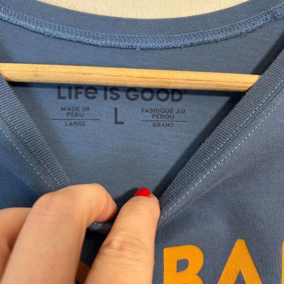 Life is Good Mens L Thanksgiving Football Turkey Nap Repeat T-shirt - Picture 5 of 6